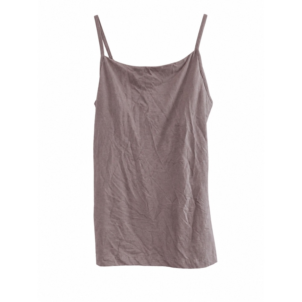 Oscar de la Renta Brown Camisole Tank Top Women's Large L/G Cotton Spandex